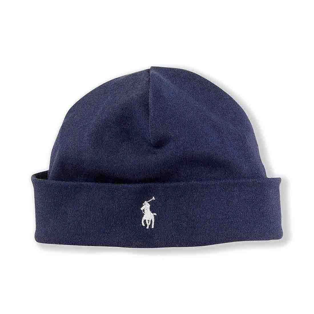 POLO RALPH LAUREN コットンインターロックハット（ネイビー）