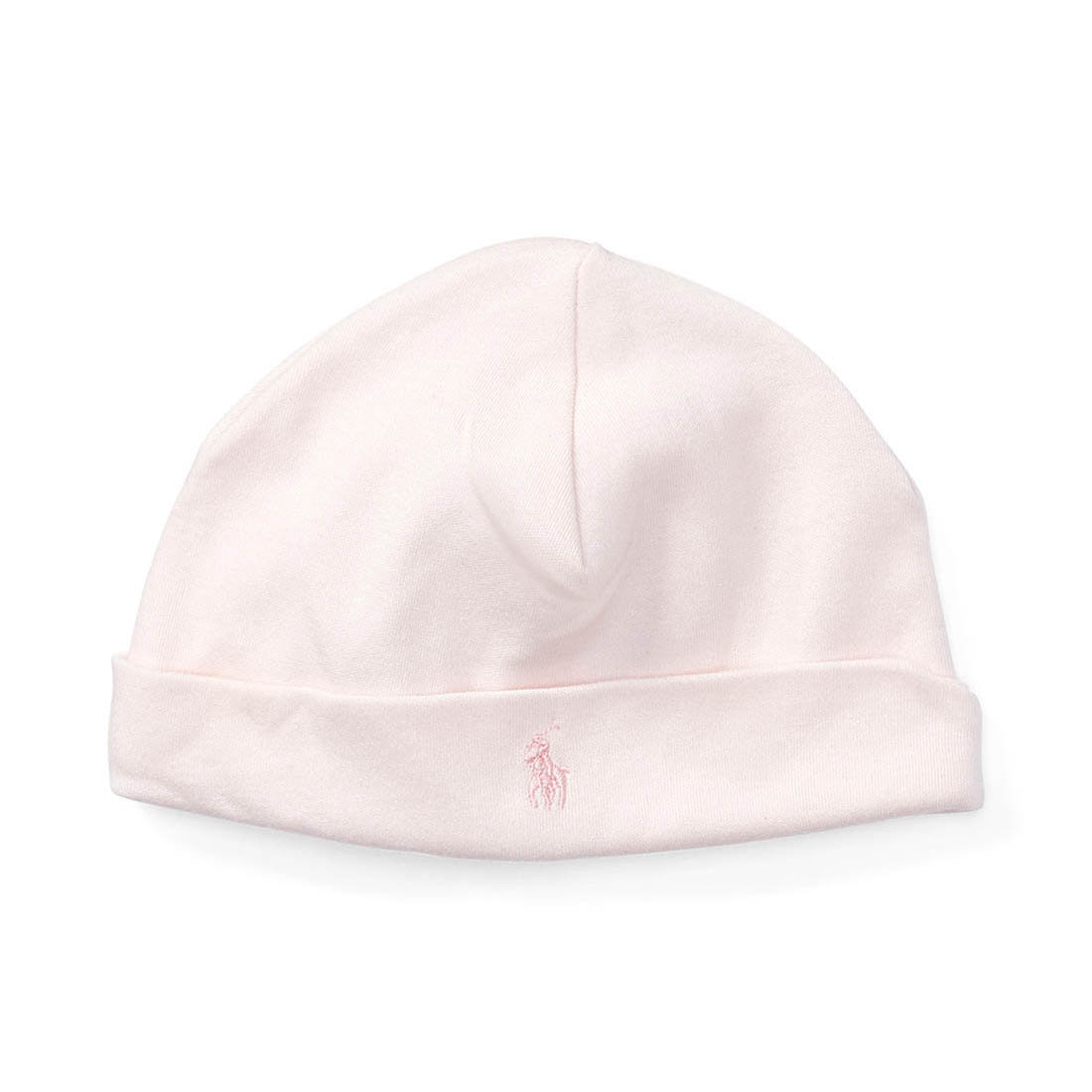 POLO RALPH LAUREN Poloポニーコットンインターロックビーニー（ピンク）