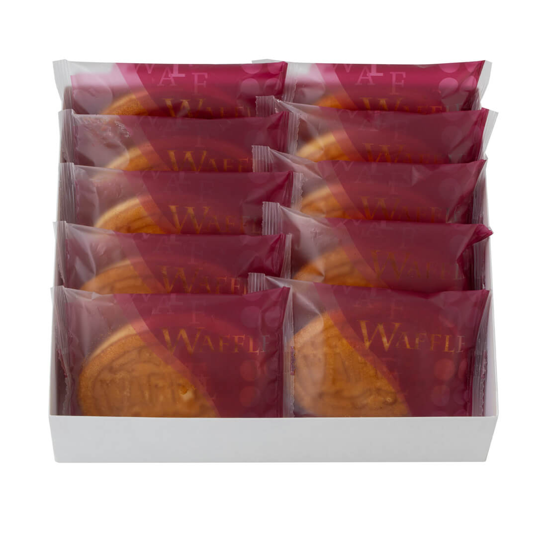 福井堂ワッフルいちご10個セット（岡山）（短冊のしのみ対応）