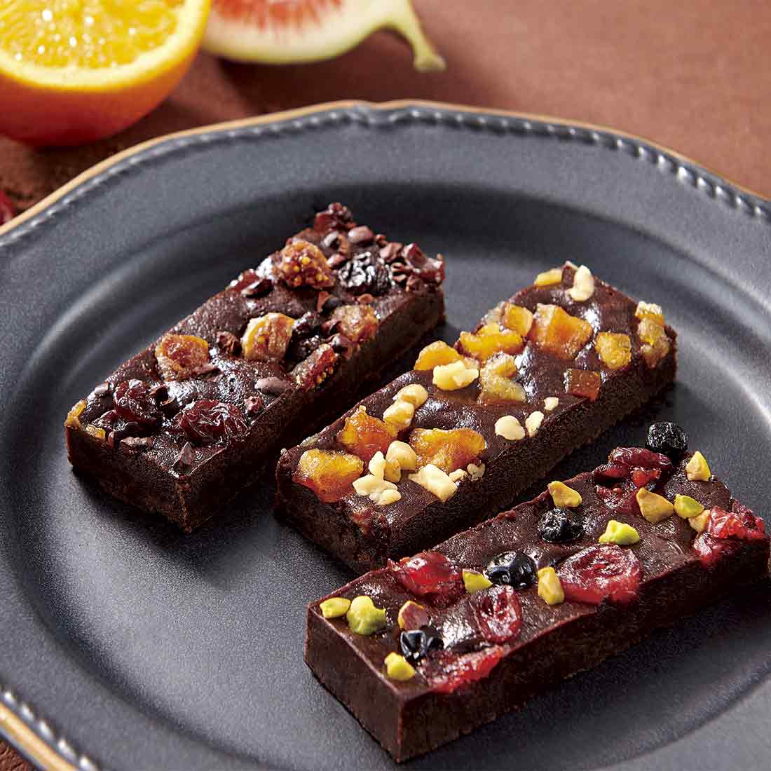 ひととえ贅沢フルーツのガトーショコラ(3種6個入り)