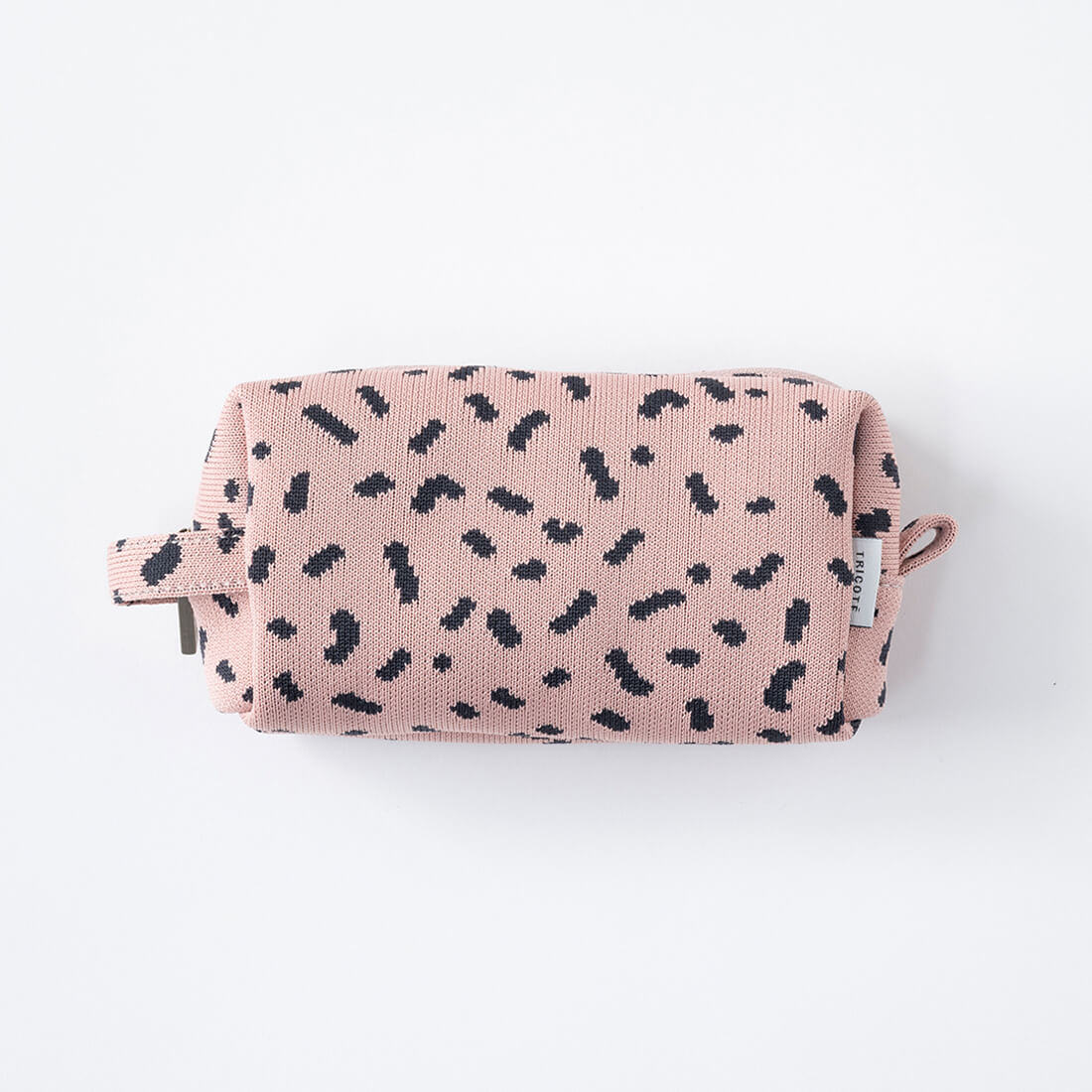 TRICOTE / セサミ柄 ニットポーチ（M）