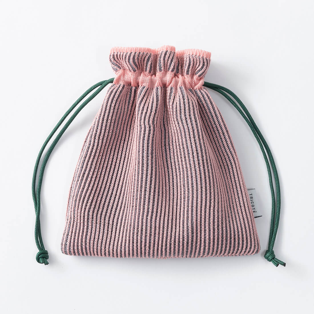 TRICOTE / 【en】ラメ入りリブ編みポーチ ピンク