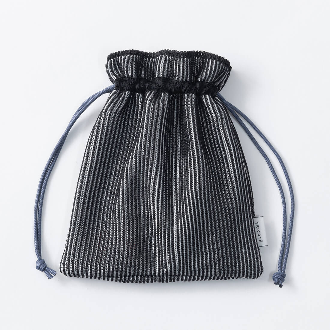 TRICOTE / 【en】ラメ入りリブ編みポーチ ブラック