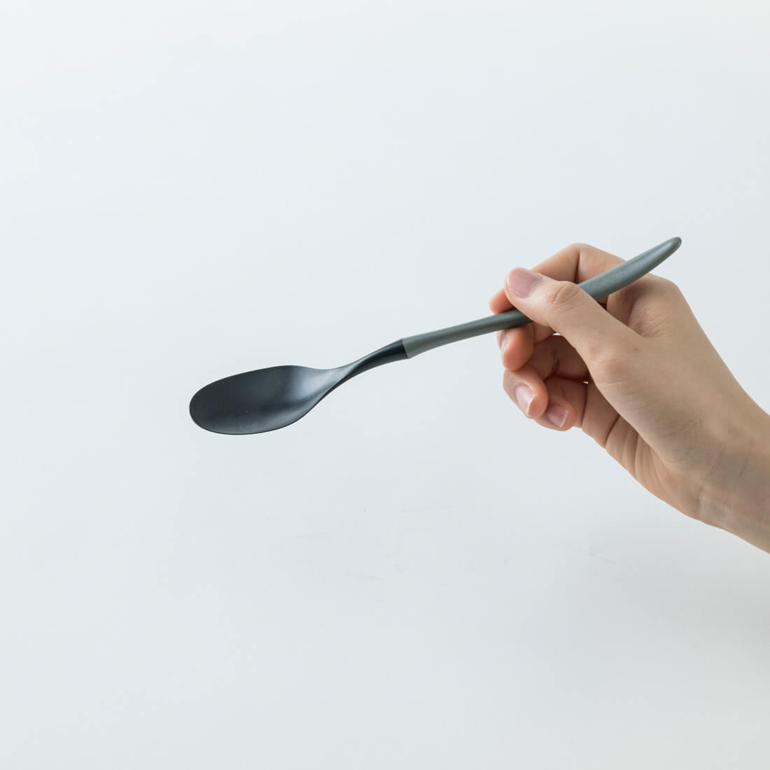 ARAS 【カレーセット】深皿スクープ グリーングレー×2 カレースプーン