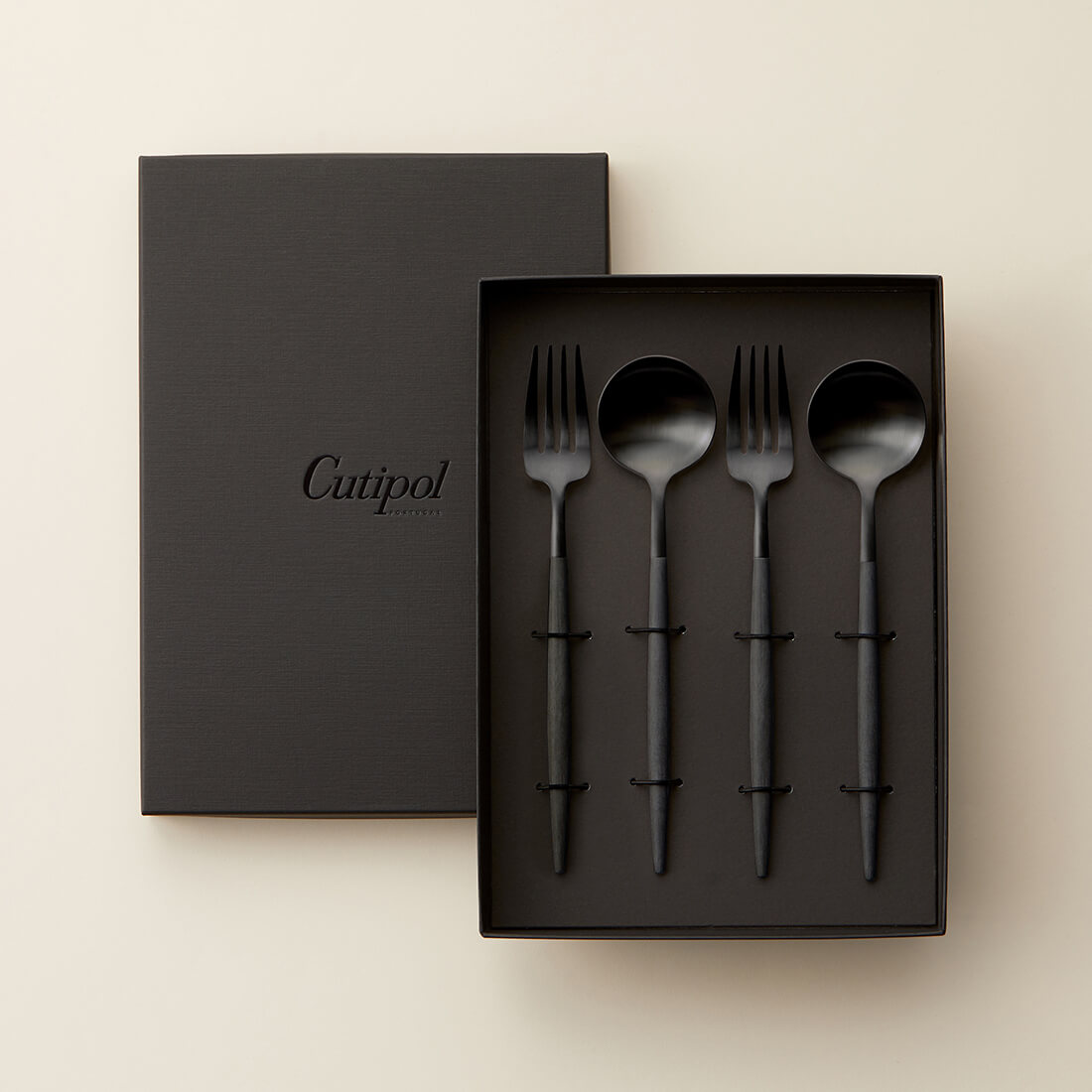 【新品未使用】クチポール　Cutipul カトラリーセットGOA ブラック ゴア／GOA ブラック×ブラック カトラリー（クチポール／Cutipol