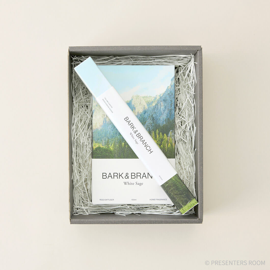 BARK&BRANCH ディフューザー+お香セット ホワイトセージ（ボックス入り