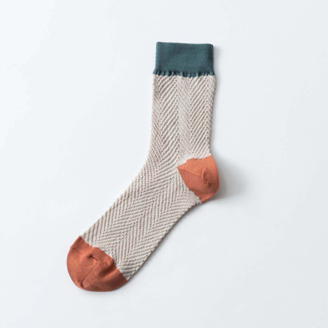 TRICOTE（トリコテ）HERRINGBONEBUMPYSOCKS【ベージュ】