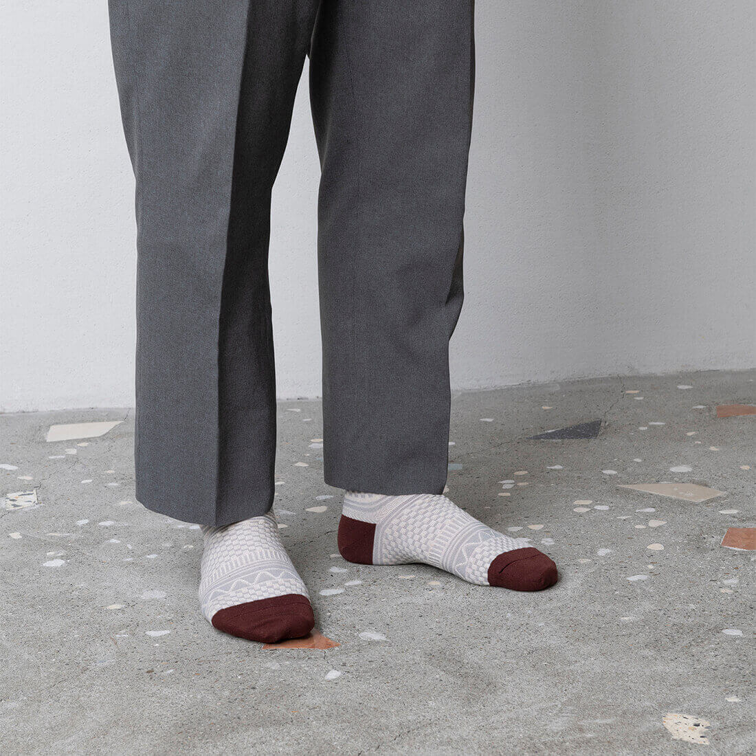 TRICOTE（トリコテ）BUMPYNORDICSOCKS【アイボリー】