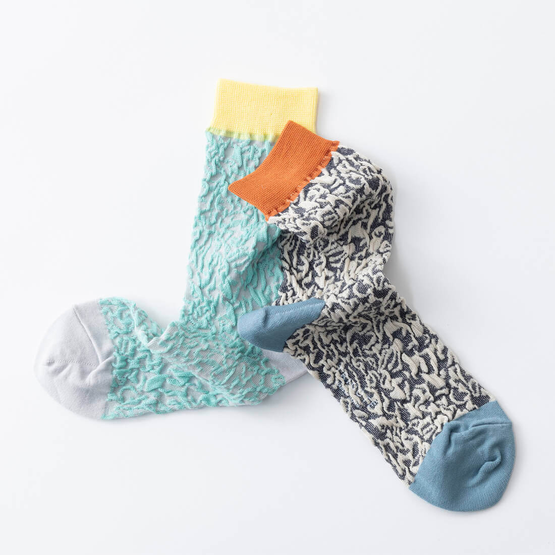 TRICOTE（トリコテ）ギフトボックス付BUMPYSESAMESOCKS【ネイビー＋ミント】