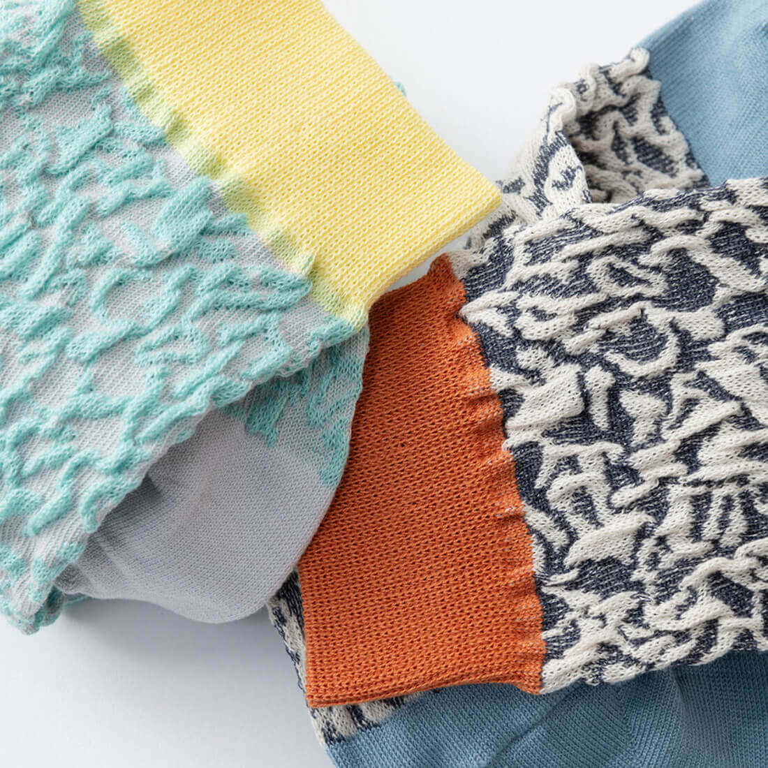 TRICOTE（トリコテ）BUMPYSESAMESOCKS【ネイビー＋ミント】