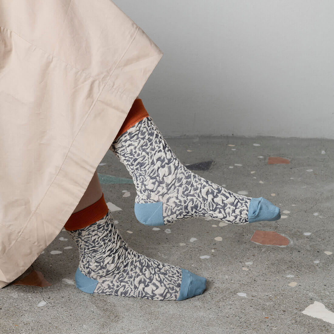 TRICOTE（トリコテ）BUMPYSESAMESOCKS【ネイビー】