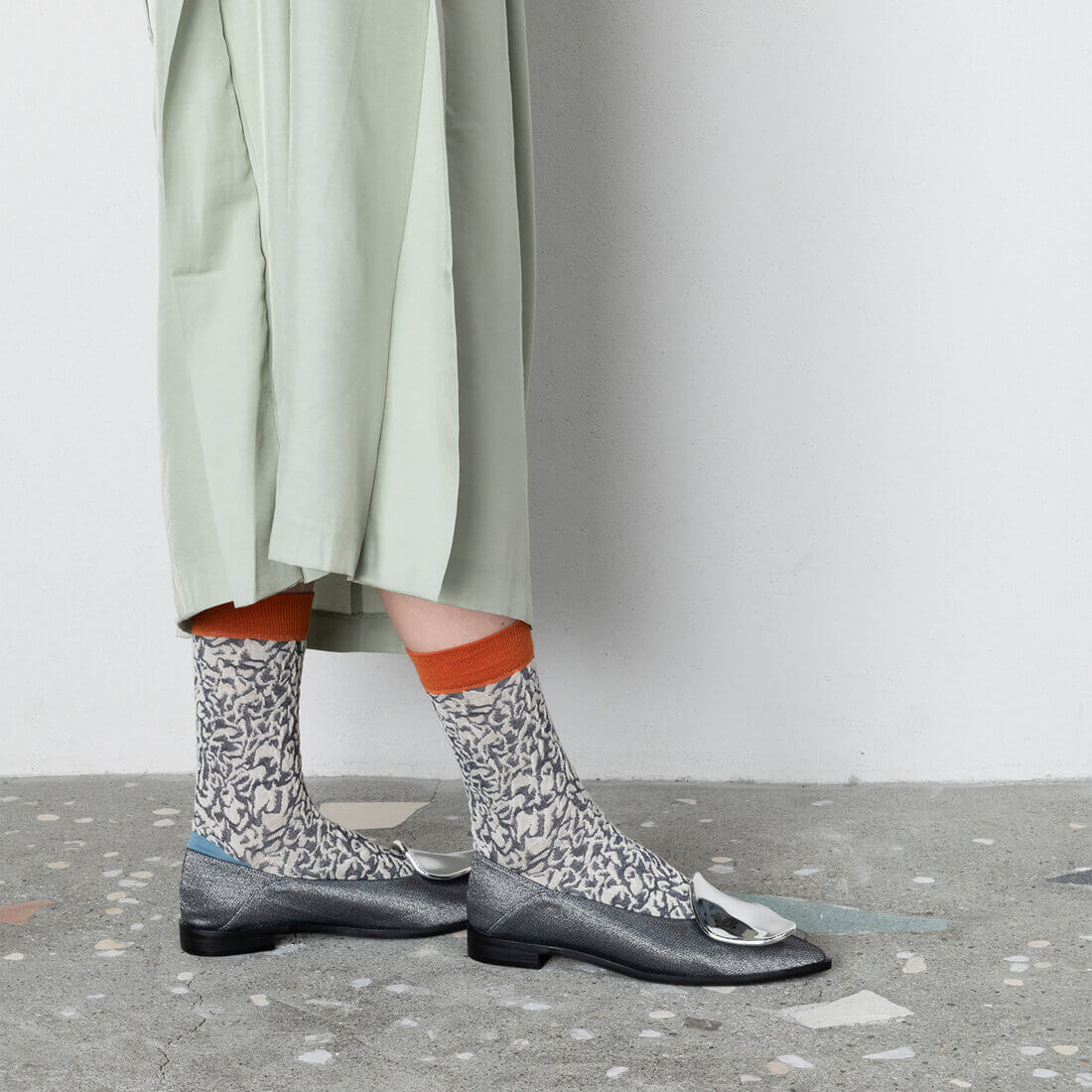 TRICOTE（トリコテ）BUMPYSESAMESOCKS【ネイビー】