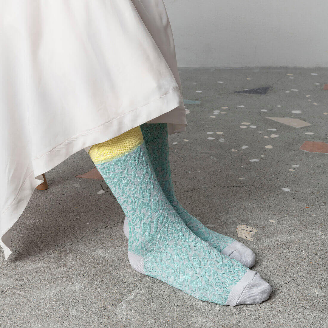 TRICOTE（トリコテ）BUMPYSESAMESOCKS【ミント】