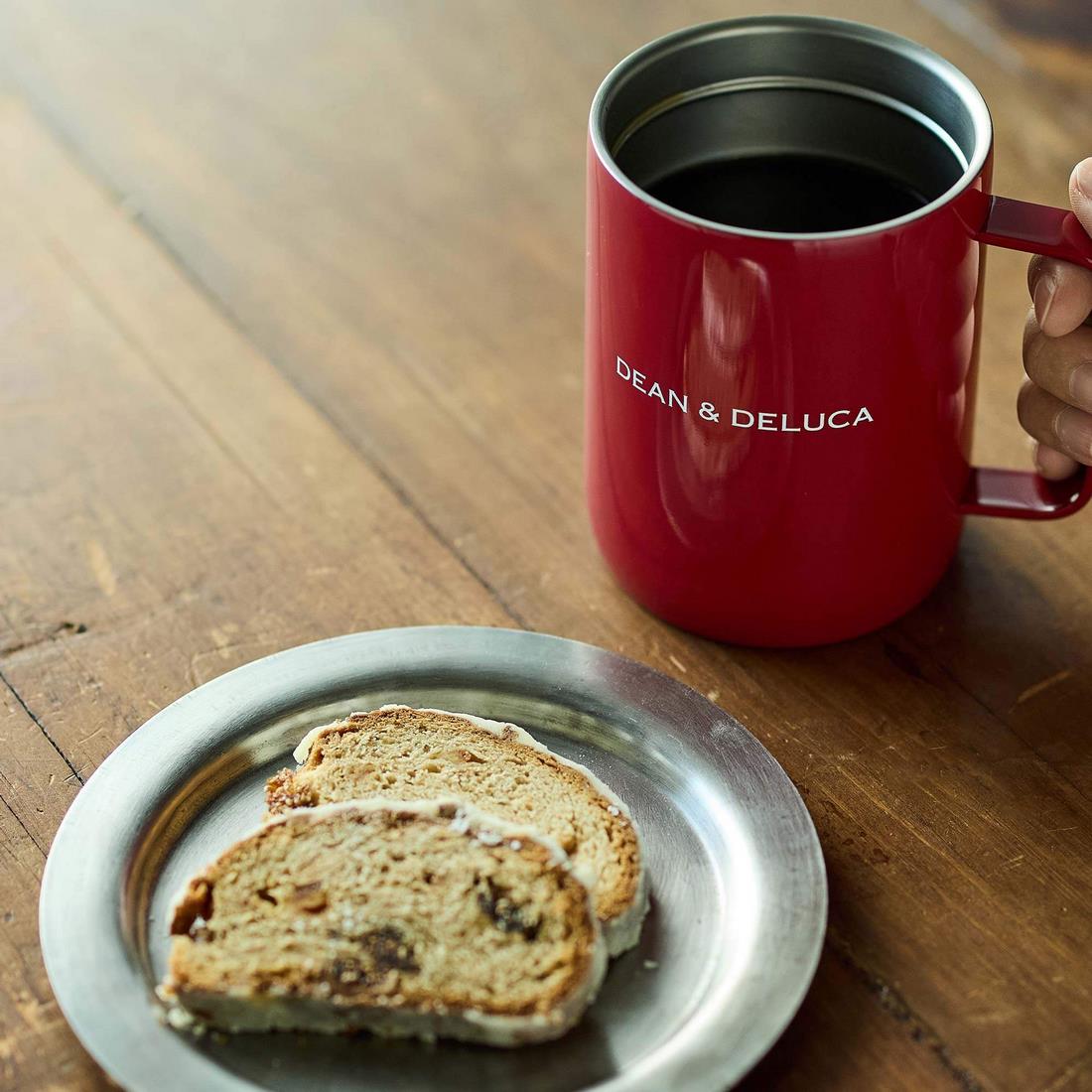 DEAN＆DELUCA蓋付ステンレスマグレッド360ml（冬季限定）