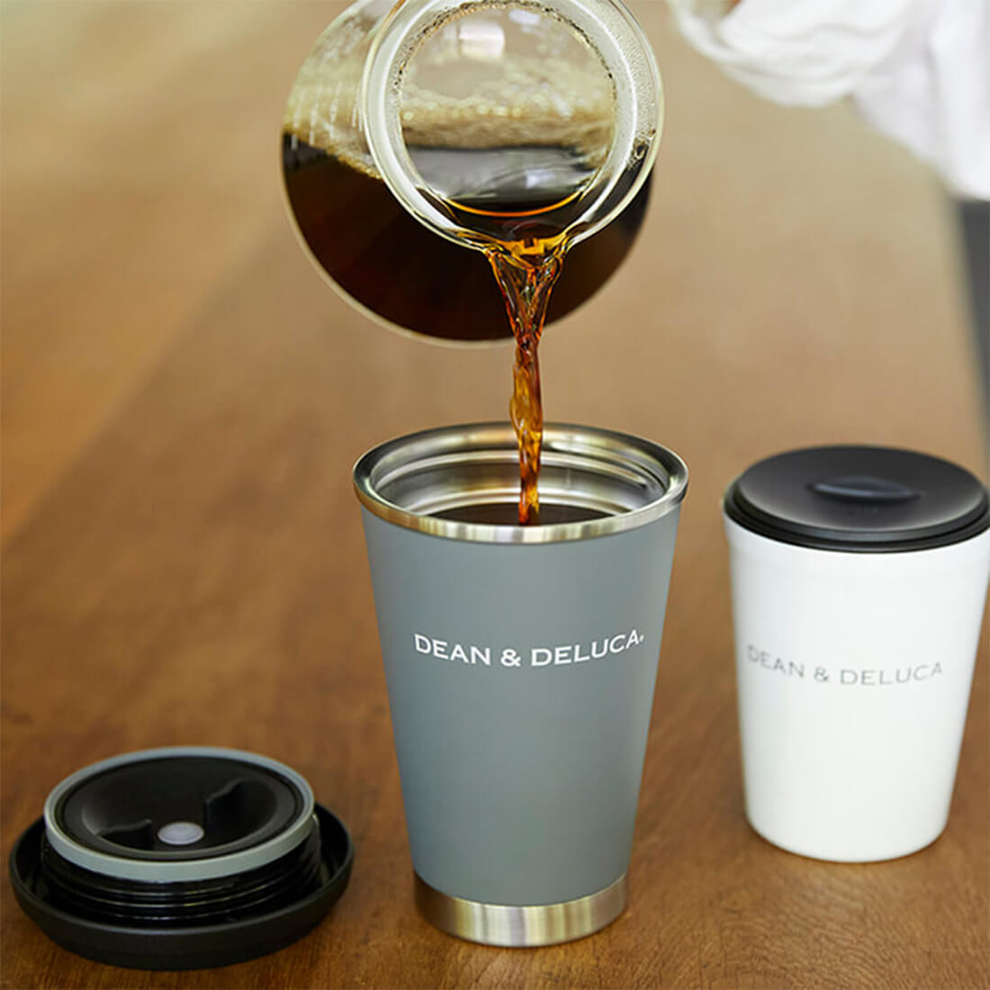 DEAN＆DELUCAサーモタンブラーチャコールグレー350ml