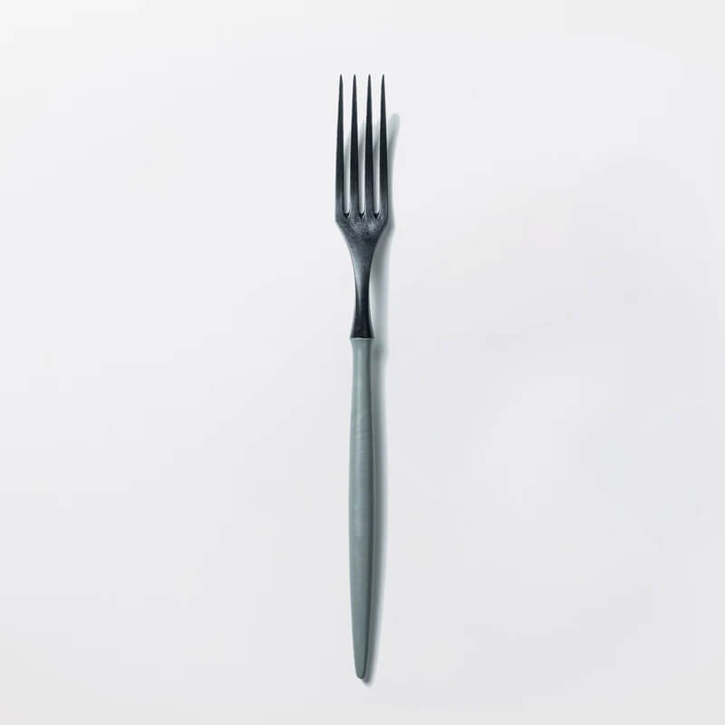 ARAS ホワイト×グリーングレー＋カードカタログセット（大皿ウェーブ＆ナイフ＆フォーク）※メインのカードカタログはお好きなものをお選びください。