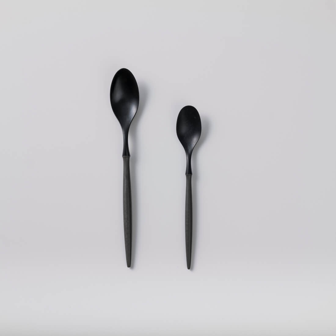 左：スプーン (21cm) 　右：スプーン小 (17cm)