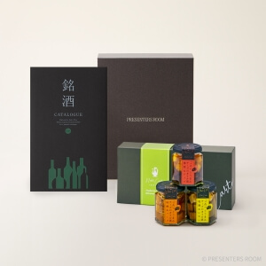 銘酒カタログギフト ＜GS04＞+Norte Carta / ごろッとうまみチーズオイル漬 3種ギフトセット