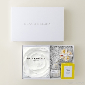 DEAN & DELUCA ギフトカタログ(ブックタイプ)＜WHITE-BC(ホワイト-BC)＞+ハートジャムサンドクッキー＆コーヒーセットE