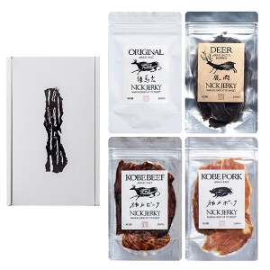 NICK JERKY / THE　HYOGO　全て兵庫県産の肉を使った 無添加 熟成 ジャーキー4種セット