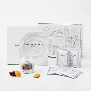 DEAN & DELUCA 引出物宅配便セット（プティフールセック & ドリップコーヒー）※メインのカタログギフトはDEAN & DELUCAカタログのお好きなコースをお選びください。【10セット以上でご注文ください】