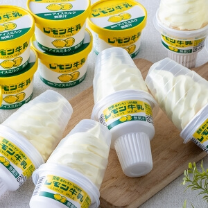レモン牛乳ソフトアイス・レモン牛乳カップアイス 12個入り