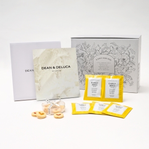DEAN & DELUCA 引出物宅配便セット（ハートジャムサンドクッキー & ドリップコーヒー アーリーバードブレンド）※メインのカタログギフトはDEAN & DELUCAカタログのお好きなコースをお選びください。【10セット以上でご注文ください】