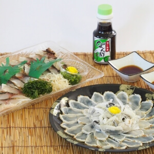 大分・豊後とらふぐたたきと関あじたたき