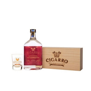 CIGARRO / マウスウォッシュ ローズ＆ミント （口内洗浄料）200mL　ショットグラス・木箱付