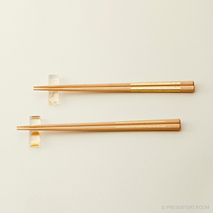 toumei / 箔 hashi+hashioki 木箱入り2セット い