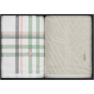 POLO RALPH LAUREN HOME / ESTELLA PLAID ハンドタオルギフトセット(SAGE)