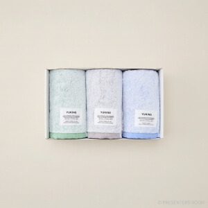 YUKINE / フェイスタオル3枚セット(midori×hai×kon)