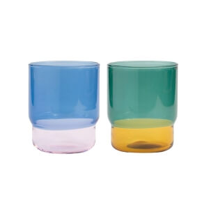 amabro / TWO TONE STACKING CUP ペア(Blue×Pink / Green×Yellow)