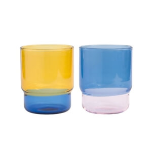 amabro / TWO TONE STACKING CUP ペア(Yellow×Blue / Blue×Pink)