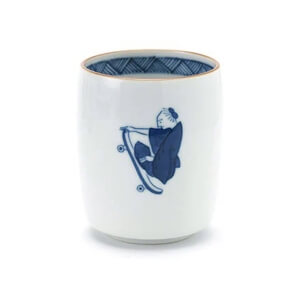 上出長右衛門窯 / 湯呑 笛吹 スケボー