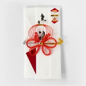 加賀水引 津田 / 結び梅の祝儀袋 オレンジ