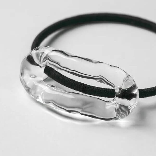 HARIO Lampwork Factory / ガラスのヘアゴム リンクフープ