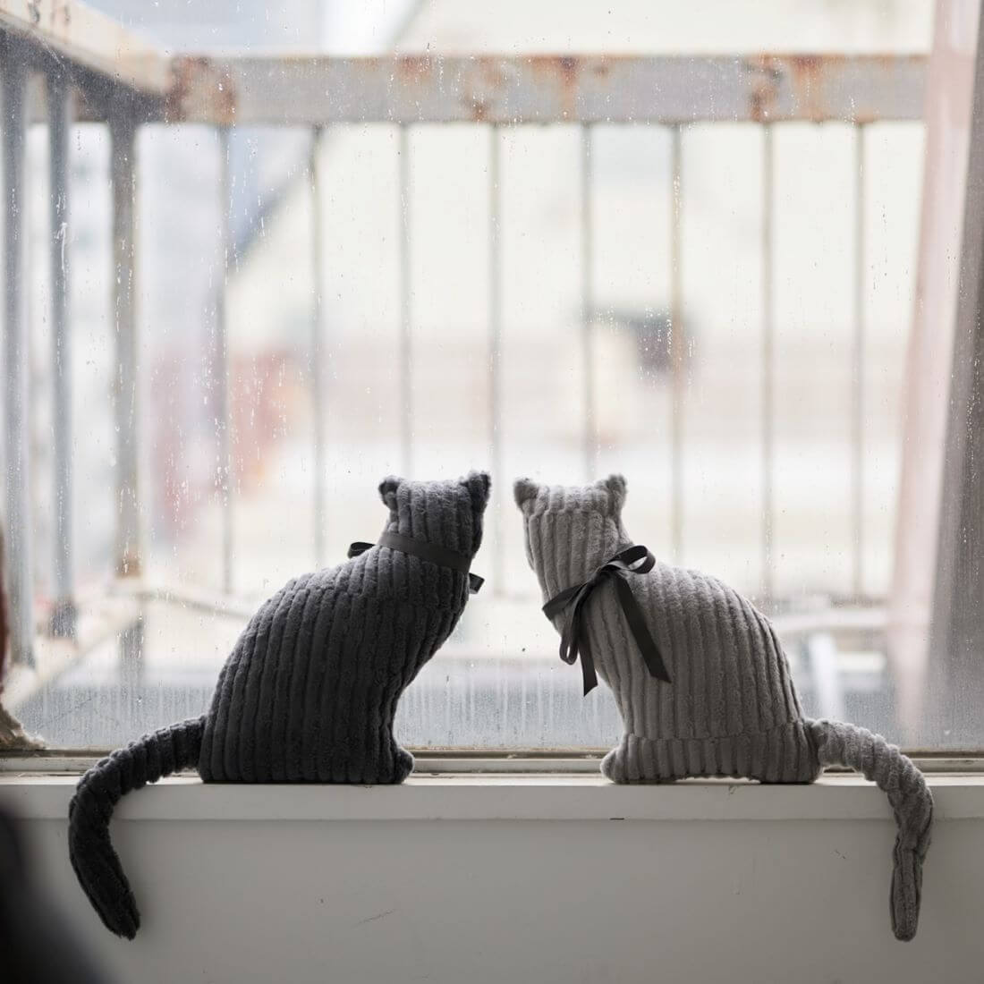 LOOM&SPOOL / GRAUコットン キャットクッション