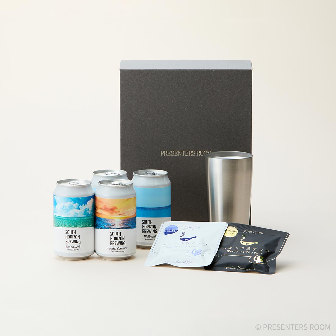 SOUTH HORIZON BREWING 【晩酌セット】ビール4本×しょっつるナッツ2種