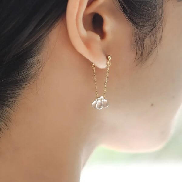HARIO Lampwork Factory / ガラスのピアス リトルティアーズ