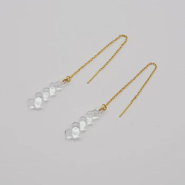 HARIO Lampwork Factory / ガラスのピアス グロス