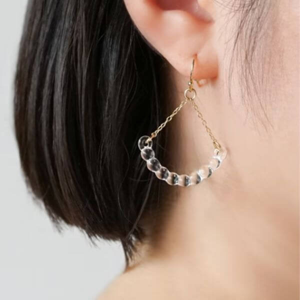HARIO Lampwork Factory / ガラスのピアス アール