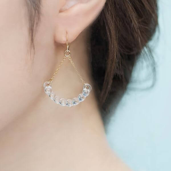 HARIO Lampwork Factory / ガラスのピアス アール