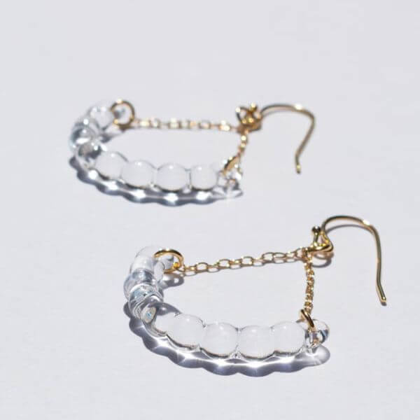 HARIO Lampwork Factory / ガラスのピアス アール