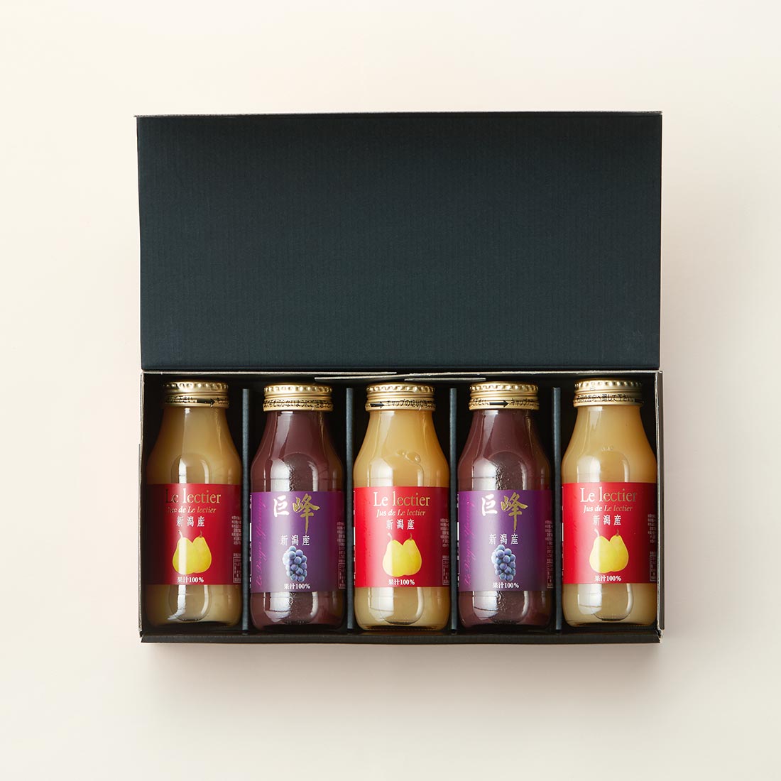 ヤマヨルレクチェと巨峰ジュース180ml×5本セット（新潟）