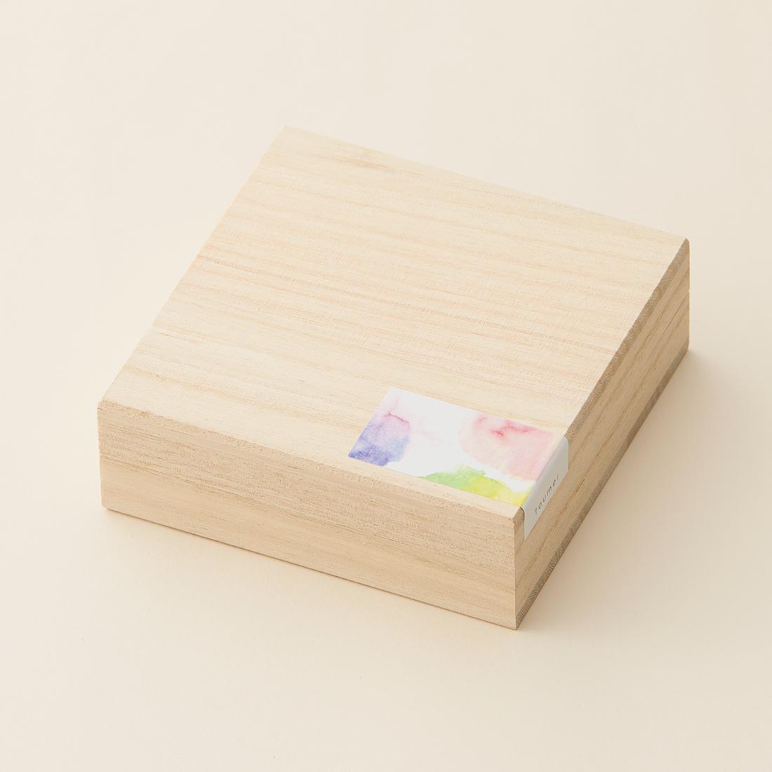 toumei / あわいろ coaster 木箱入り4枚セット
