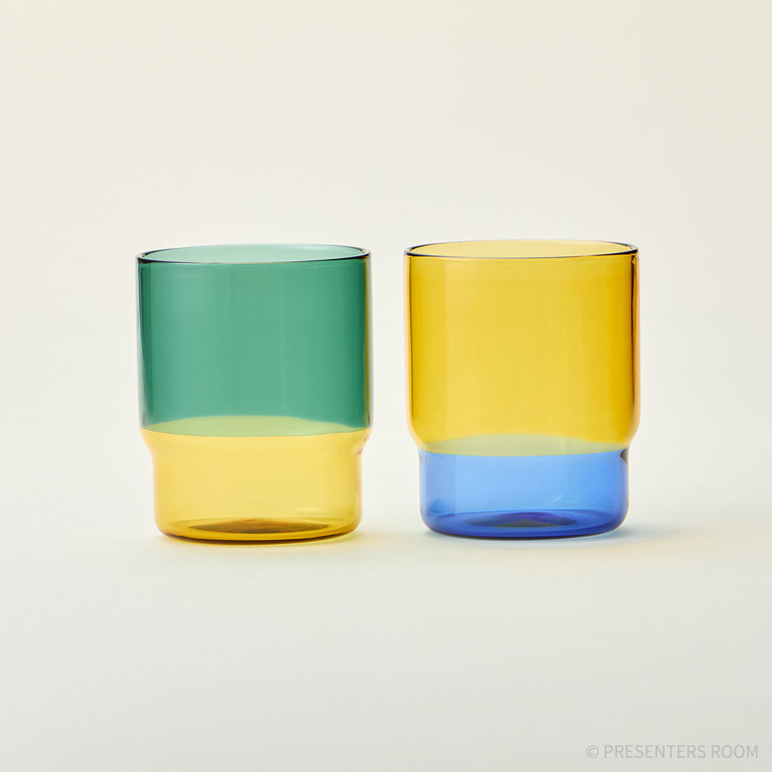 amabro / TWO TONE STACKING CUP ペア(Green×Yellow / Yellow×Blue)