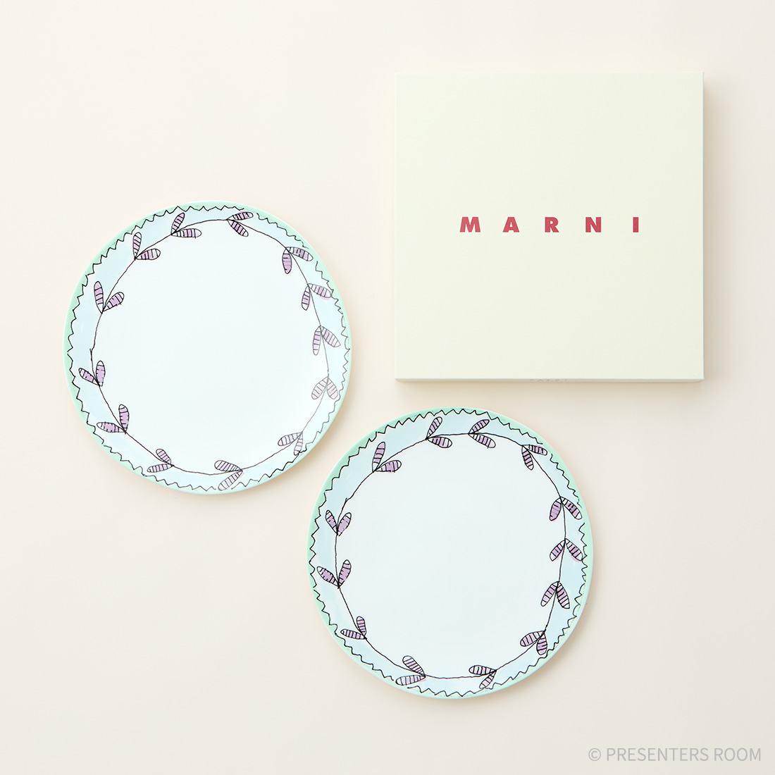 SERAX(MARNI) /  スタータープレート2個 24cm ブロッサムミルク
