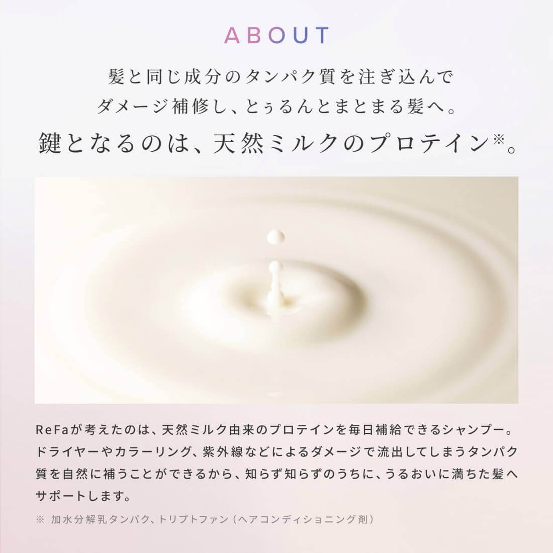 ReFa / 【ヘアケアセット】ミルクプロテイン2点セット（シャンプー・トリートメント）