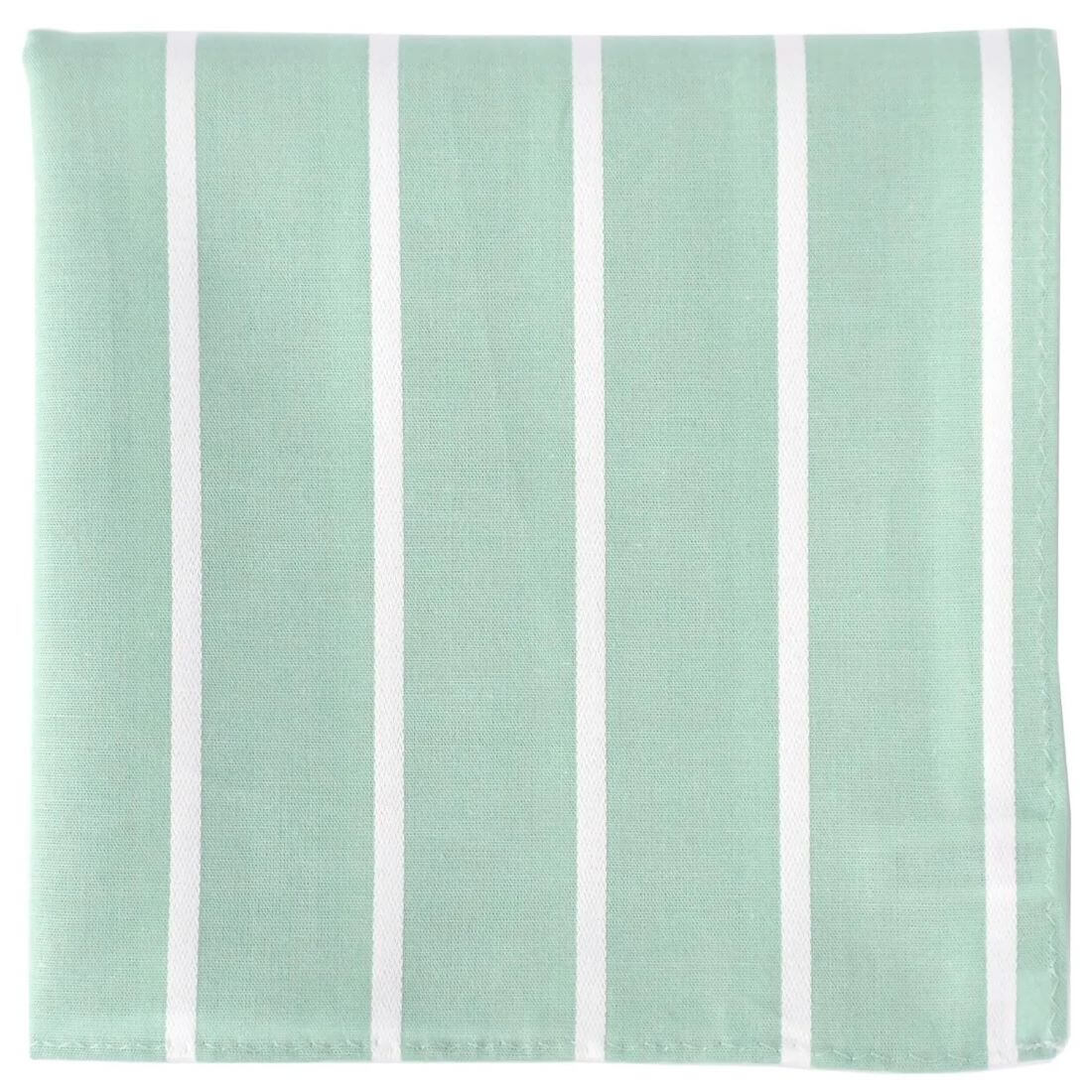 H TOKYO / ハンカチ ミントオーガニックサテンストライプ